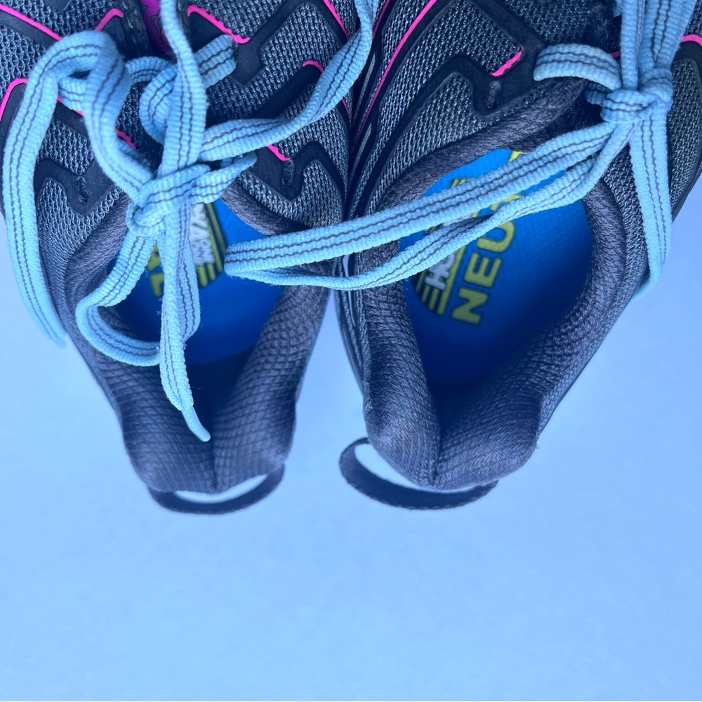 Hoka One One Women's Clifton 4 Running Athletic Shoes Size 8.5 Gray Pink Blue - Picture 7 of 7
